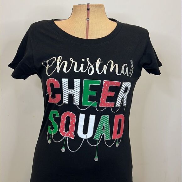 Holiday Time "Christmas Cheer Squad" T-Shirt - Size XS - Picture 1 of 12